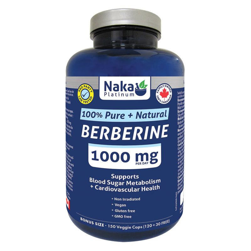 Naka Platinum - Berberine 1000mg per day - 150 Caps