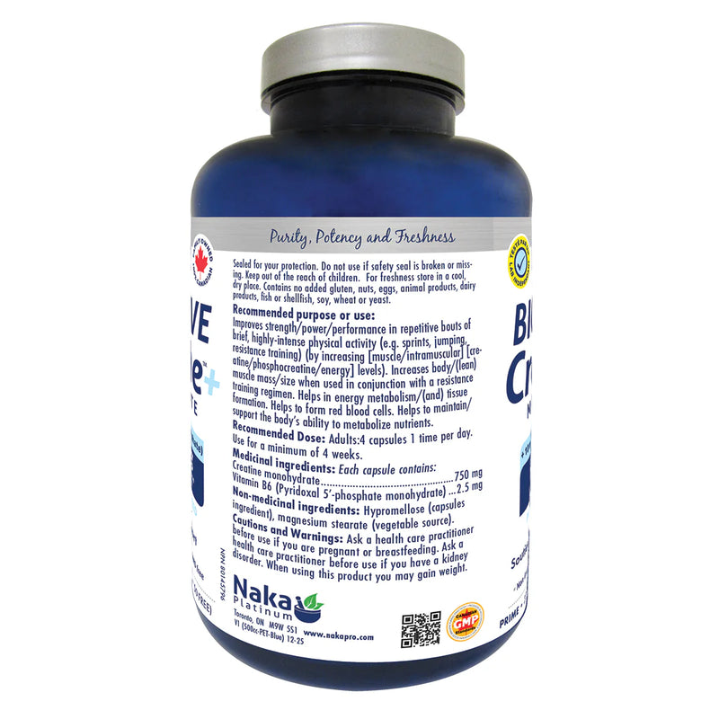 Naka Platinum Bioactive Creatine Monohydrate 3000mg Bonus Pack 230 Capsules