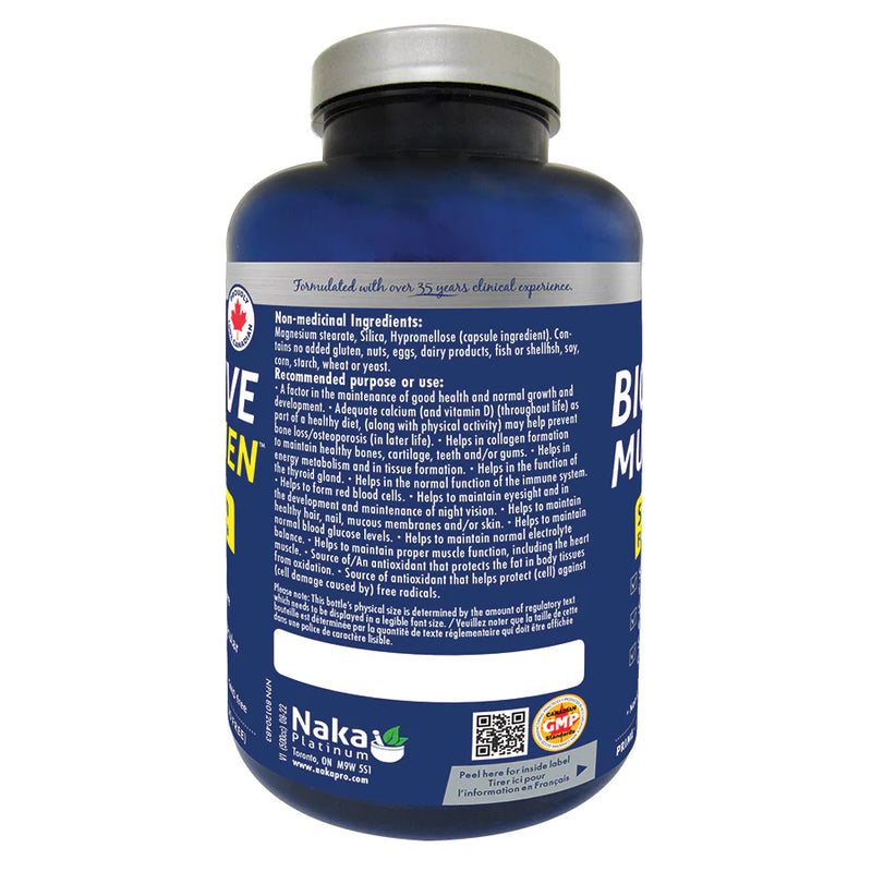 Naka Bioactive Multi For Men Methylated Full Spectrum Multivitamins Bonus Size (90+30 Veggie Caps)