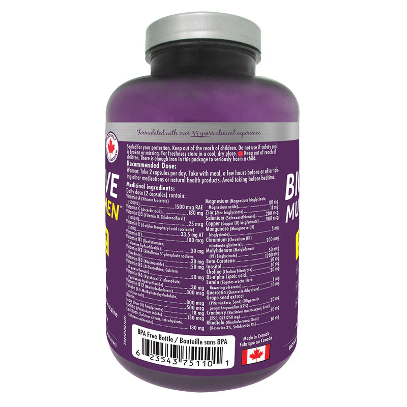 Naka Bioactive Multi For Women Methylated Bonus Size (90+30 Veggie Caps)