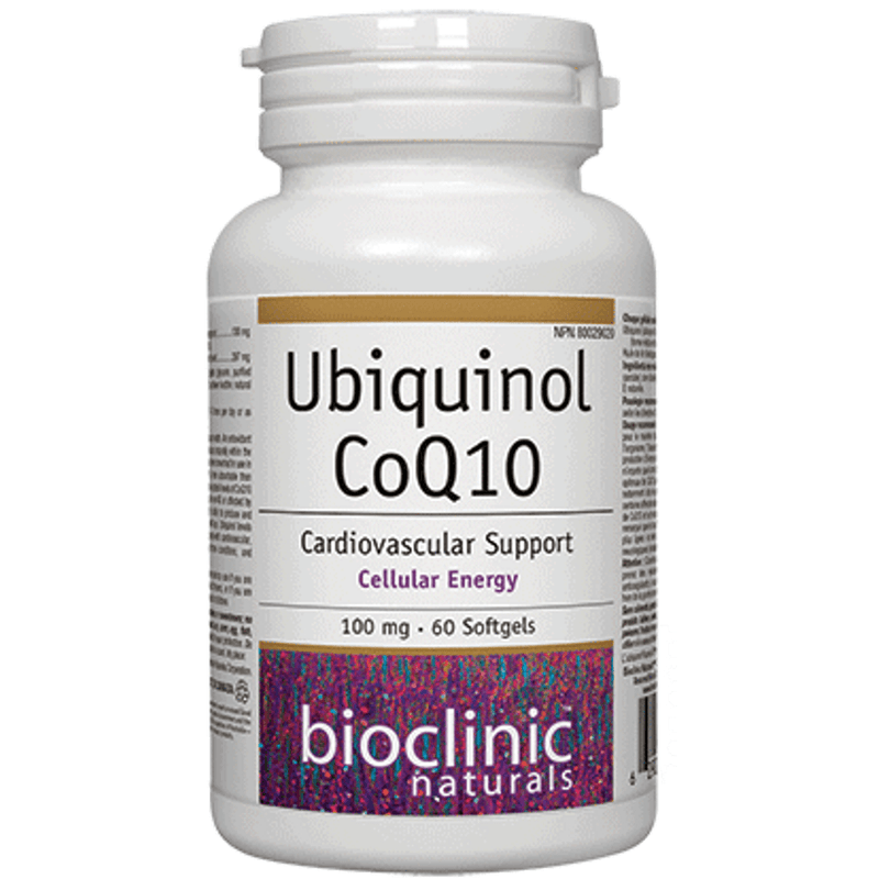 Bioclinic Naturals Ubiquinol CoQ10 -100 mg 60 Softgels Supplements - Cardiovascular Health at Village Vitamin Store