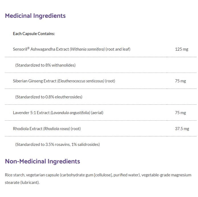 Bioclinic Naturals Sereni-Pro 90 Veggie Caps Supplements - Stress at Village Vitamin Store
