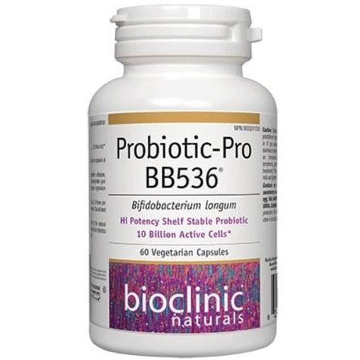 Bioclinic Naturals Probiotic Pro BB536 - 60 Veg Capsules Supplements - Probiotics at Village Vitamin Store