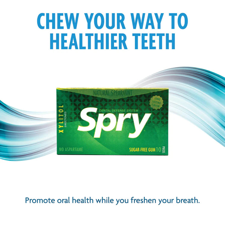 Spry Gum Natural Spearmint 10 pieces