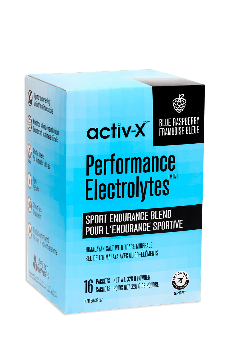 Platinum Naturals activ-x Performance Electrolytes ,Blue Raspberry  16 Sachets