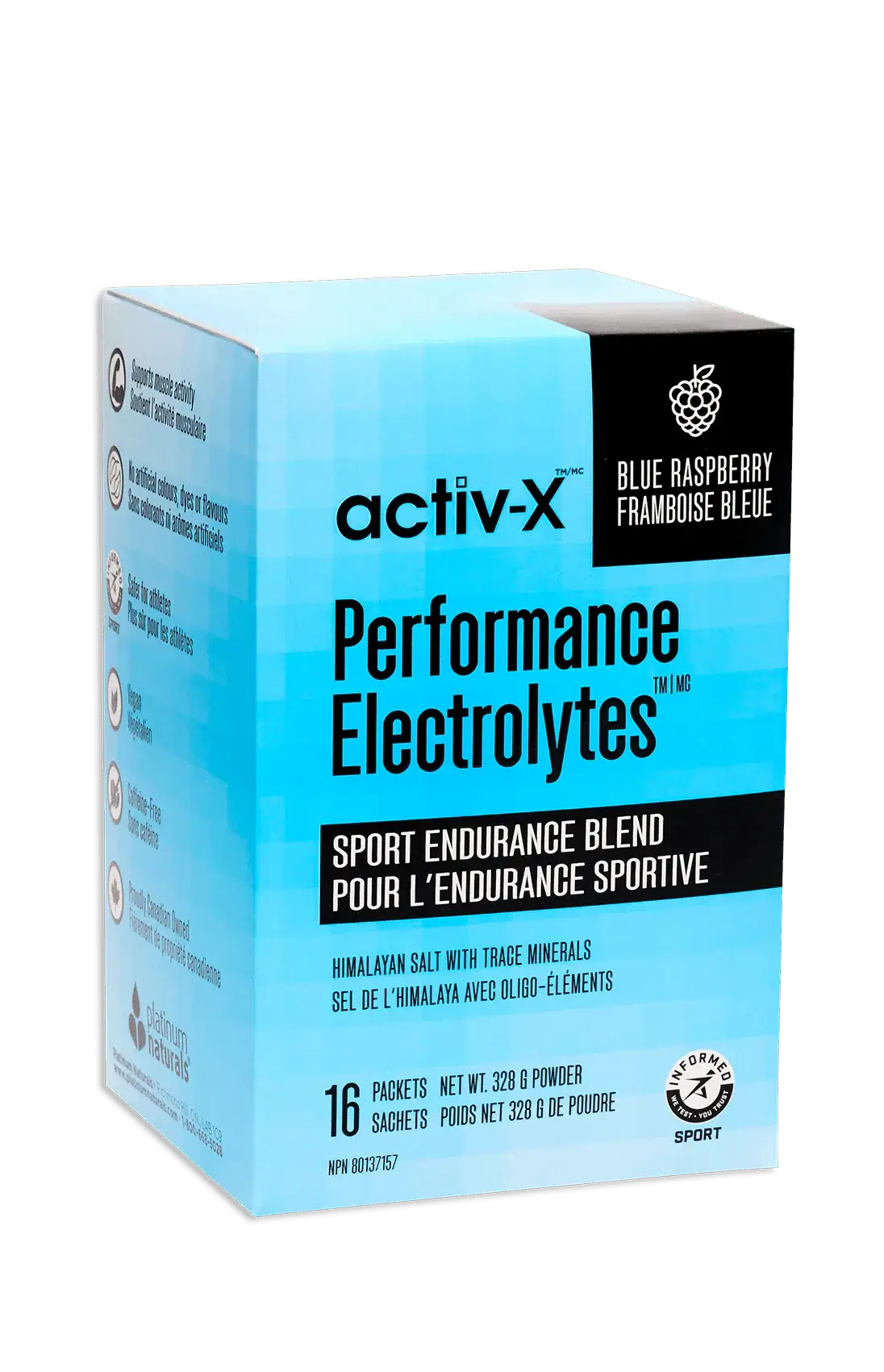 Platinum Raspberry Platinum Naturals activ-x Performance Electrolytes – Blue Raspberry ...