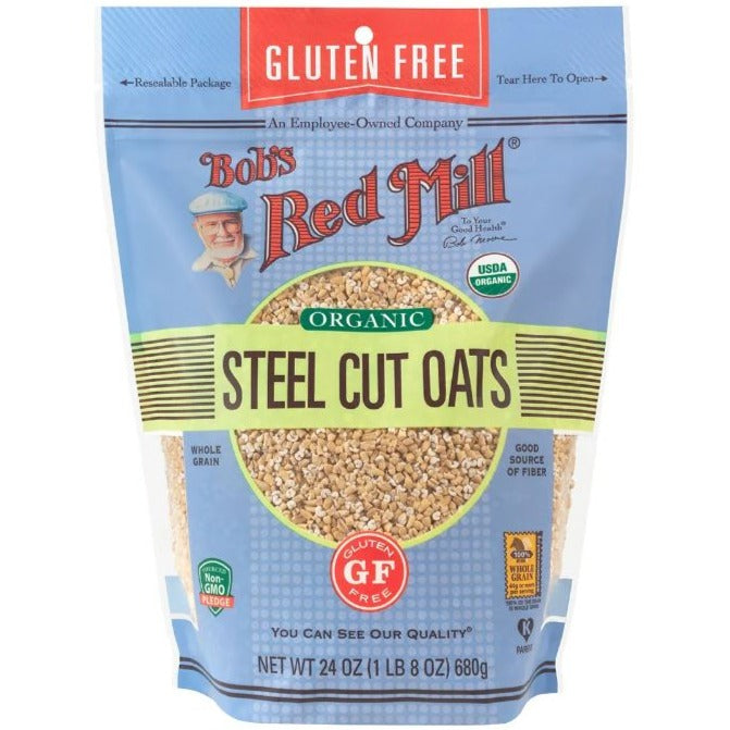 Bob's Red Mill Organic Steel Cut Oats Gluten Free 680g Food Items at Village Vitamin Store