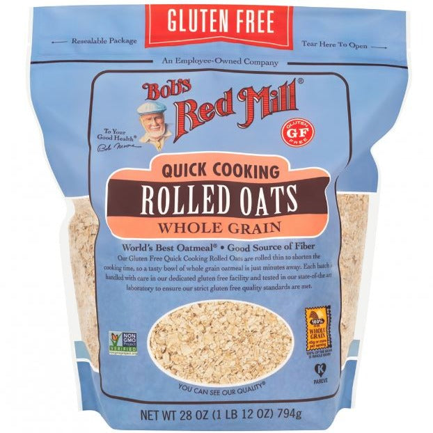 Bob's Red Mill Rolled Oats Quick Cooking Gluten Free 794g Food Items at Village Vitamin Store
