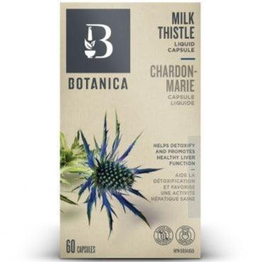 Botanica Milk Thistle Liquid 60 Caps Supplements - Liver Care at Village Vitamin Store