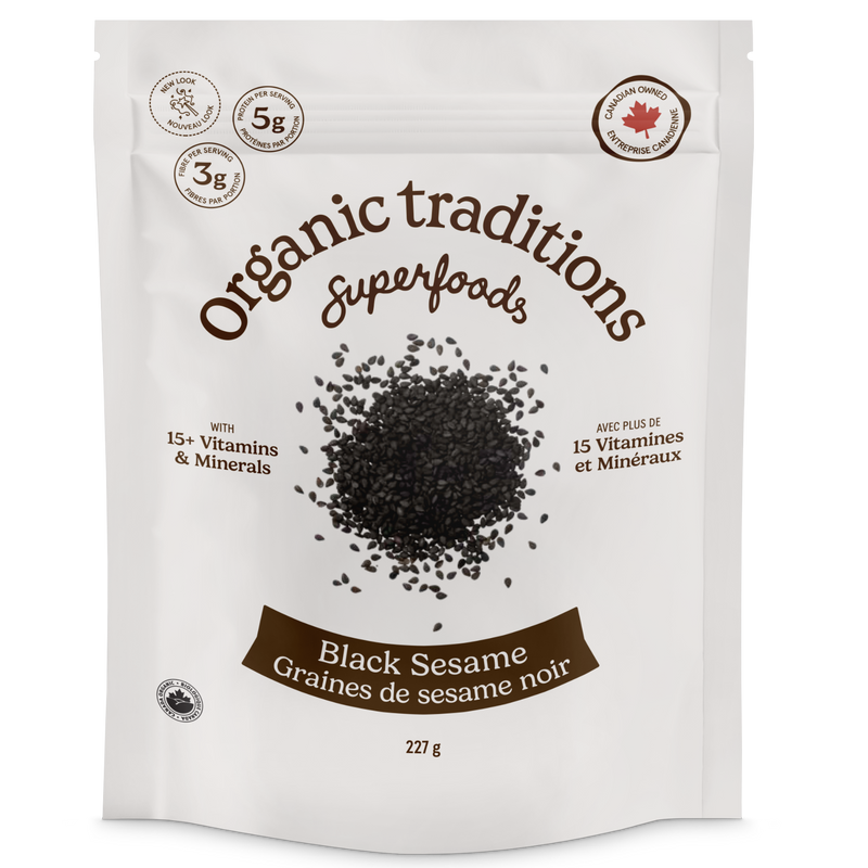 Organic traditions Black Sesame Seeds 227g