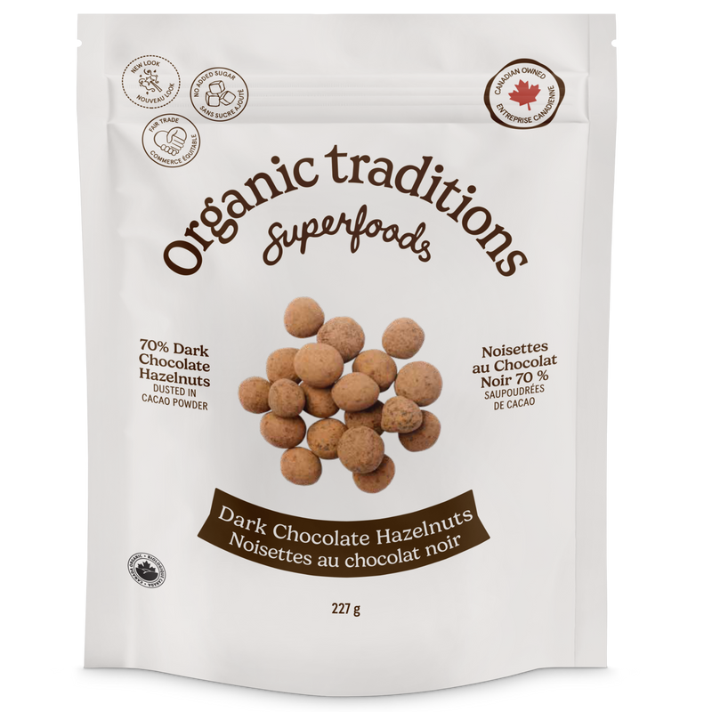 Organic Traditions Dark Chocolate Hazelnuts 272g
