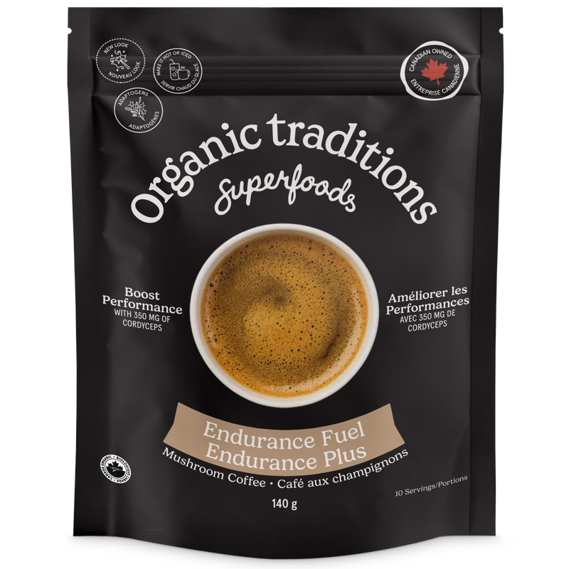 Organic Traditions Endurance Fuel Mushroom Coffee 140g