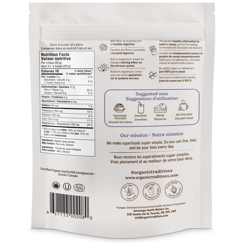 Organic Traditions Cacao Nibs 454g