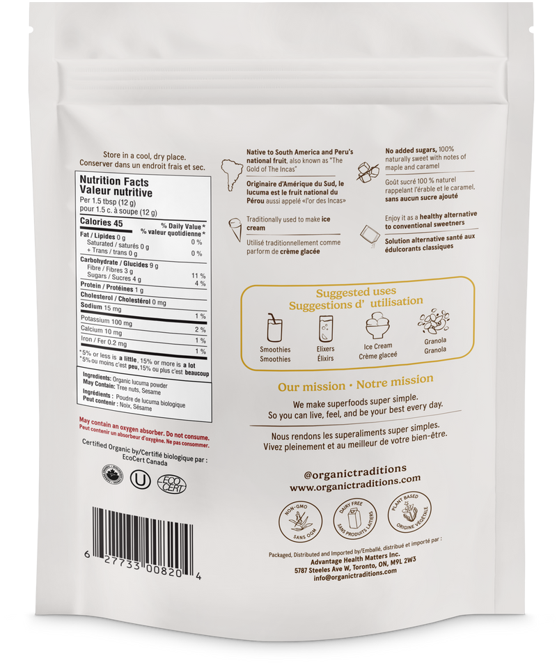 Organic Traditions Lucuma Powder 200g