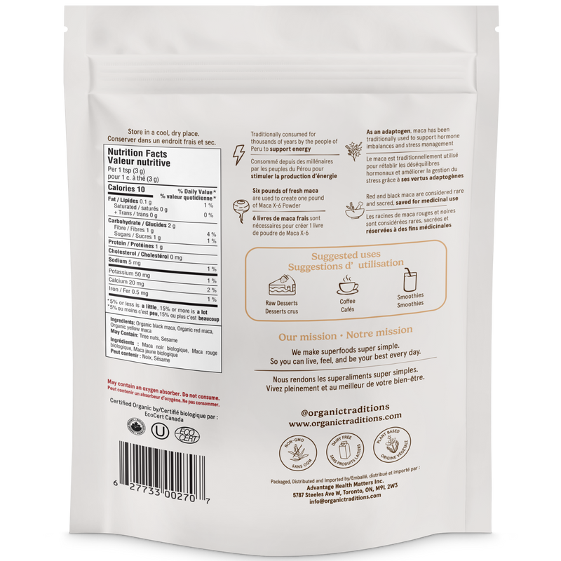 Organic Traditions Maca-X-6 Powder 150g