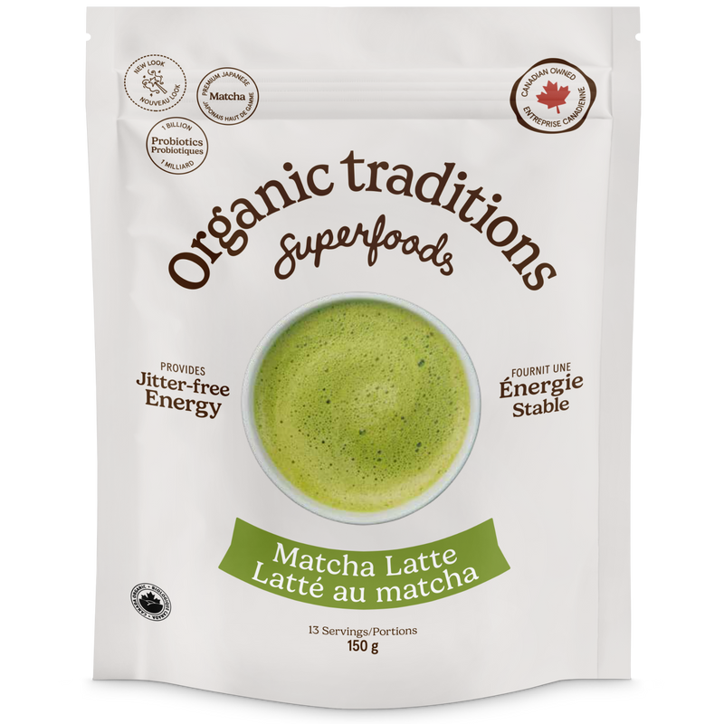 Organic Traditions Organic Matcha Latte With Probiotics 150g