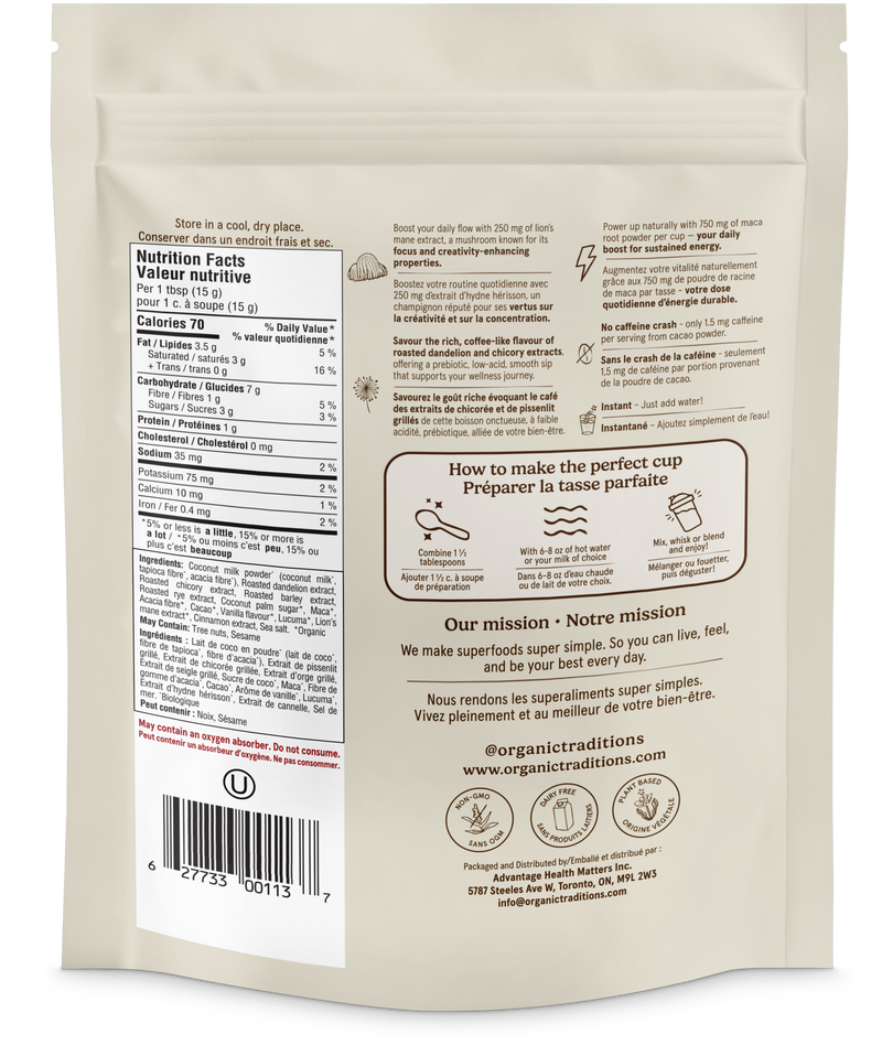 Organic Traditions Mind Fuel (Herbal Mushroom Beverage) 140g