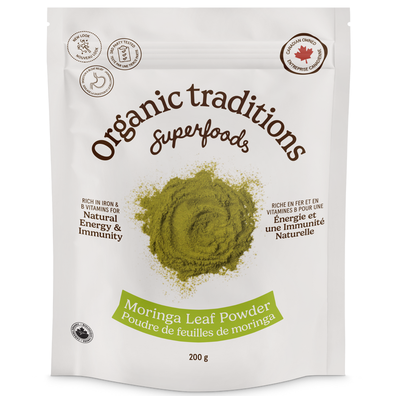 Organic Traditions Organic Moringa Leaf Powder 200g