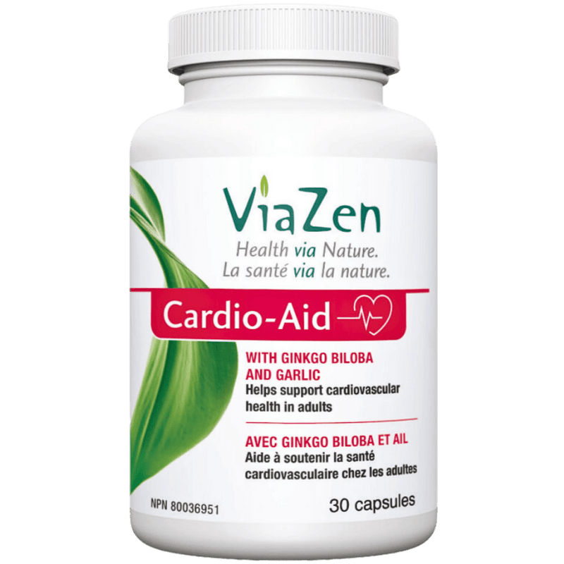 ViaZen Cardio-Aid 30 Capsules Supplements - Cardiovascular Health at Village Vitamin Store