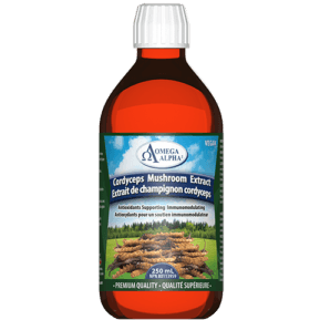 Omega Alpha Cordyceps Mushroom Extract 250ml Supplements at Village Vitamin Store