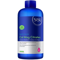 Sisu Calcium Magnesium Citrates Liquid Strawberry 450mL Minerals - Calcium at Village Vitamin Store