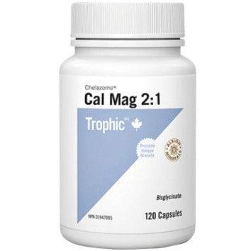 Trophic Cal Mag Chelazome 2:1 120 Caps Minerals - Calcium at Village Vitamin Store