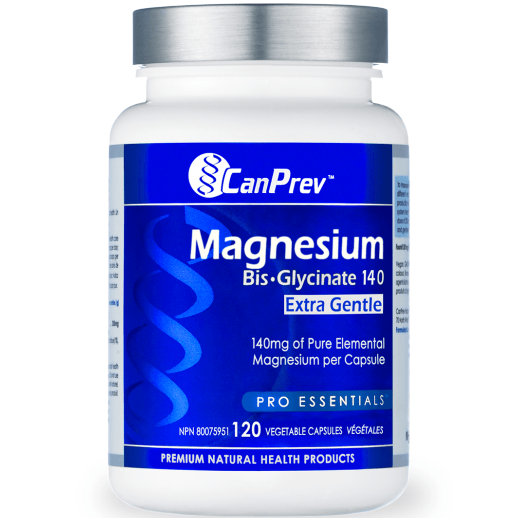 CanPrev Magnesium Bis-Glycinate 140 Extra Gentle 120 Veggie Caps Minerals - Magnesium at Village Vitamin Store