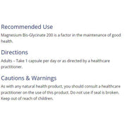 CanPrev Magnesium Bisglycinate 200mg Gentle 120 Veggie Caps Minerals - Magnesium at Village Vitamin Store