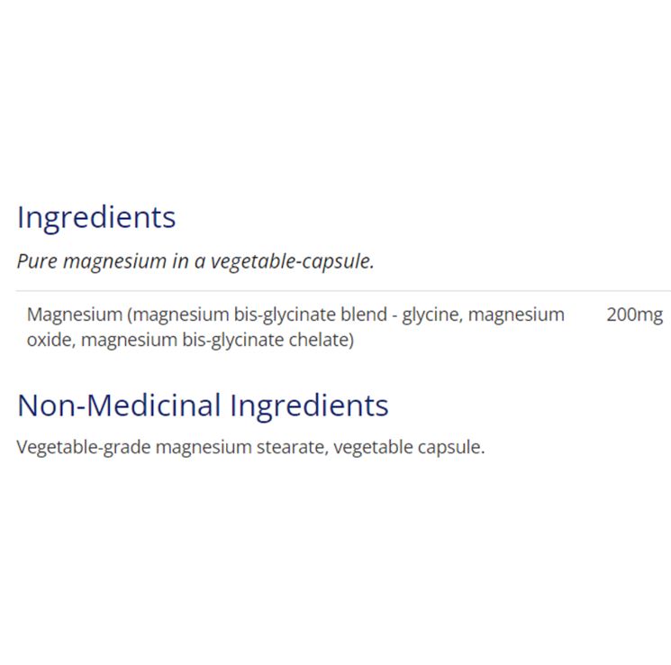 CanPrev Magnesium Bisglycinate 200mg Gentle 120 Veggie Caps Minerals - Magnesium at Village Vitamin Store