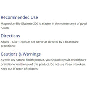 CanPrev Magnesium Bisglycinate 200mg Gentle 240 Veggie Caps Minerals - Magnesium at Village Vitamin Store