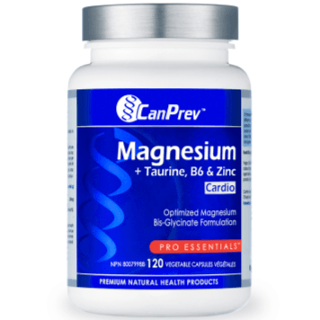 CanPrev Magnesium + Taurine, B6 & Zinc 120 Veggie Caps Minerals - Magnesium at Village Vitamin Store