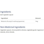 CanPrev Melatonin 3mg 60 Veggie Caps Supplements - Sleep at Village Vitamin Store