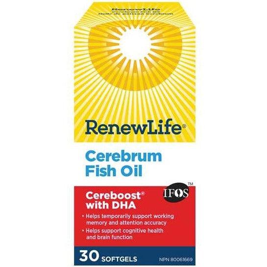 Renew Life Cerebrum With DHA 30 Caps Supplements - Cognitive Health at Village Vitamin Store