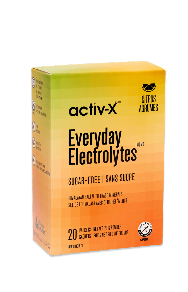 Platinum Naturals activ-x Everyday Electrolytes Citrus Sugar Free 20 Sachets