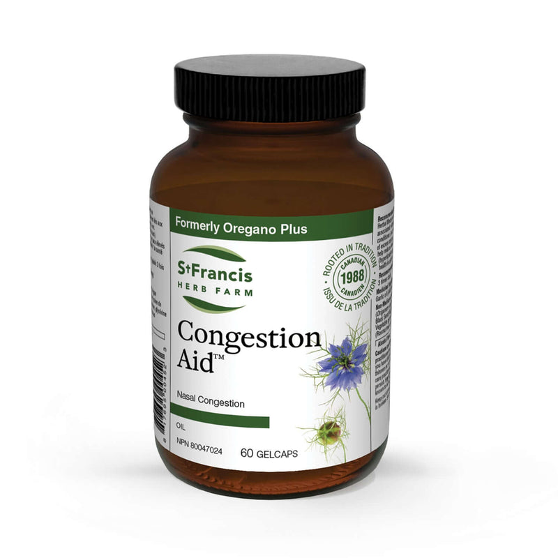 St. Francis Congestion Aid 60 Gelcaps (Formerly Oregano Plus)