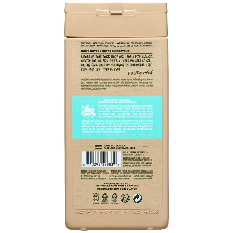Dr Squatch Coconut Castaway Body Wash 414 mL