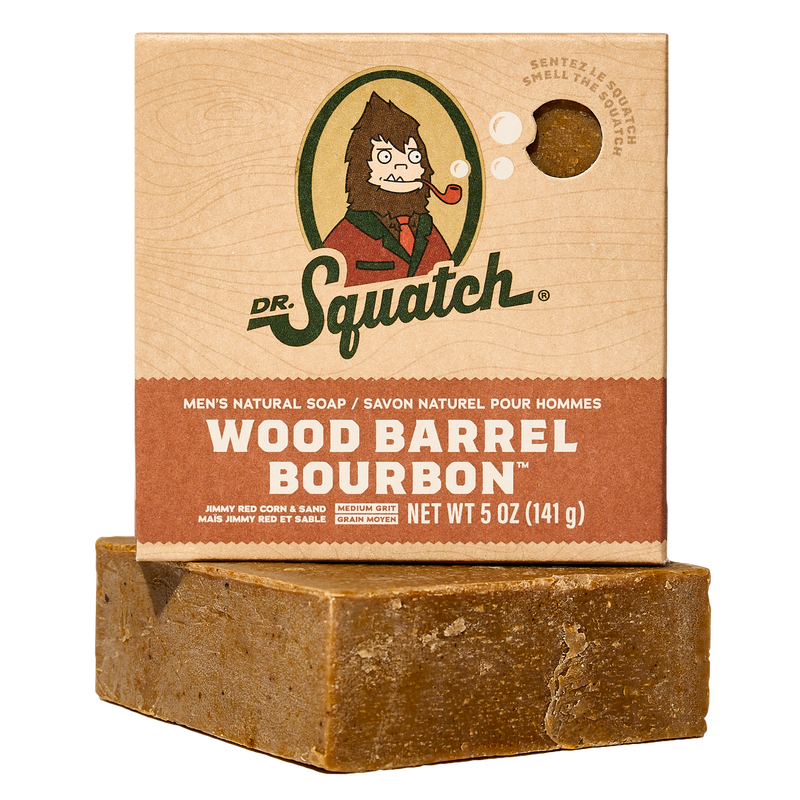Dr Squatch Wood Barrel Bourbon Bar Soap 141 g