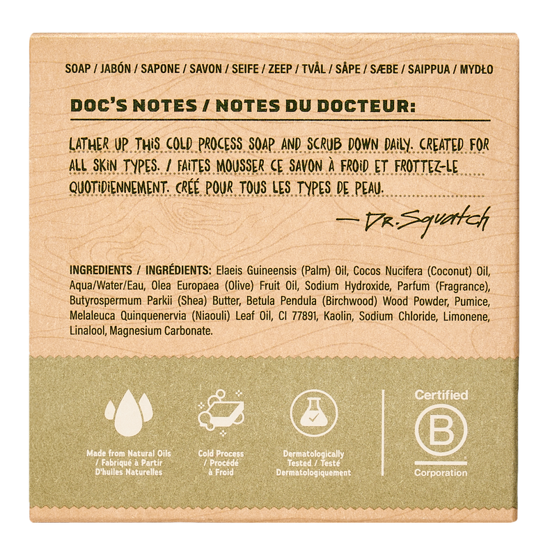 Dr Squatch Birchwood Breeze Bar Soap 141 g