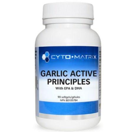 Cyto Matrix Garlic Active Principles with EPA & DHA 90 softgels Supplements at Village Vitamin Store