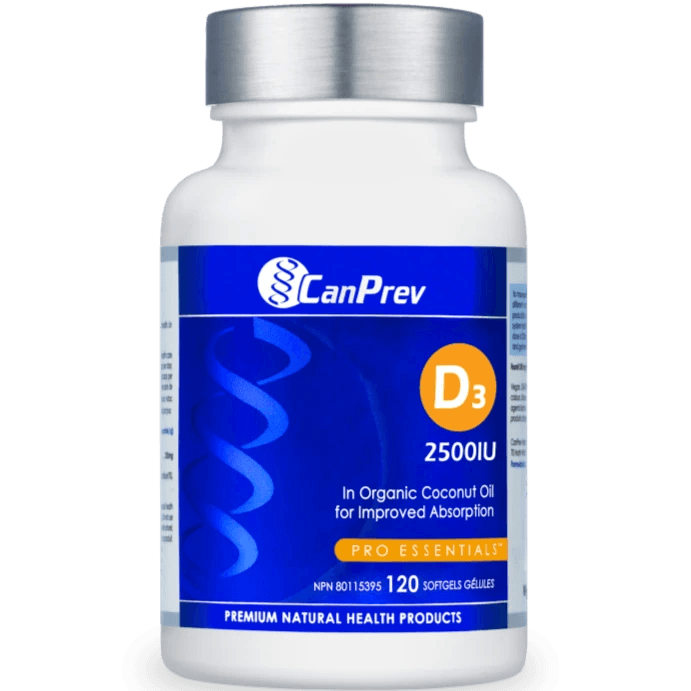 CanPrev Vitamin D3 2500 IU 120 Softgels