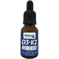 Naka Platinum D3+K2 in MCT oil - 30ml Vitamins - Vitamin D at Village Vitamin Store