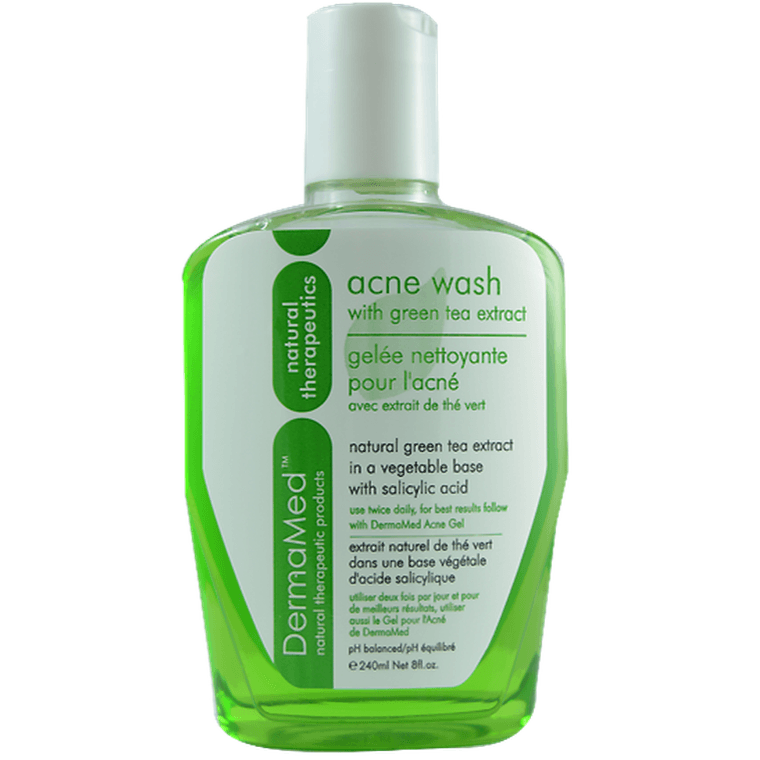 DermaMed Acne Wash With Green Tea Face Cleansers at Village Vitamin Store