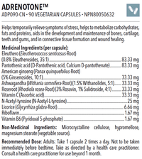 Designs for Health Adrenotone 90 Veg Capsules Supplements at Village Vitamin Store
