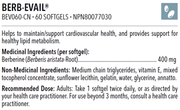Designs for Health Berb-Evail 60 Softgels Supplements - Blood Sugar at Village Vitamin Store