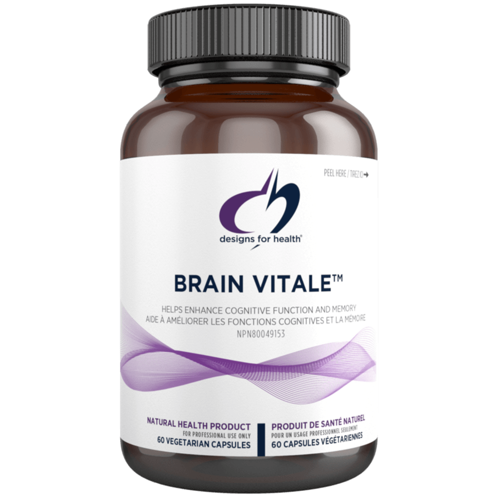 Designs for Health Brain Vitale 60 Veg Capsules Supplements - Cognitive Health at Village Vitamin Store