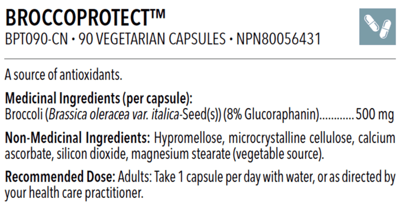 Designs for Health BroccoProtect 90 Veg Capsules Supplements at Village Vitamin Store