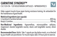 Designs for Health Carnitine Synergy 120 Veg Capsules Supplements - Amino Acids at Village Vitamin Store
