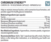 Designs for Health Chromium Synergy 90 Veg Capsules Supplements - Immune Health at Village Vitamin Store