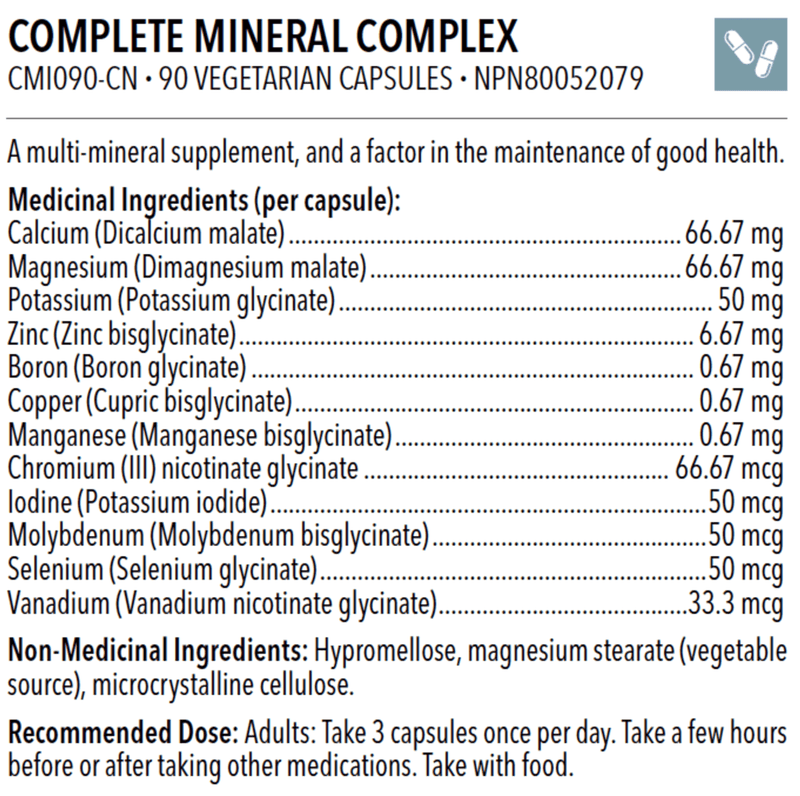 Designs for Health Complete Mineral Complex 90 Veg Capsules Minerals at Village Vitamin Store