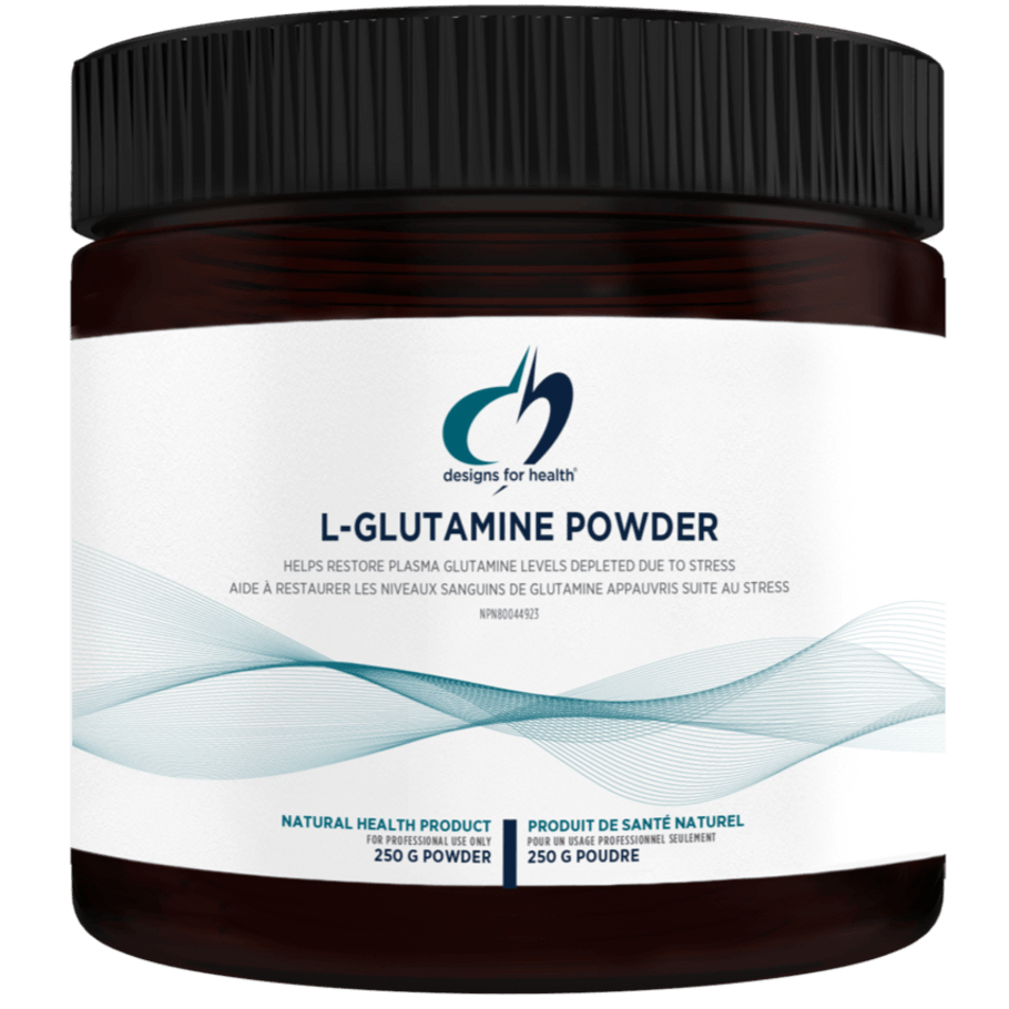 Designs for Health L-Glutamine 250 Grams Powder Supplements - Digestive Health at Village Vitamin Store